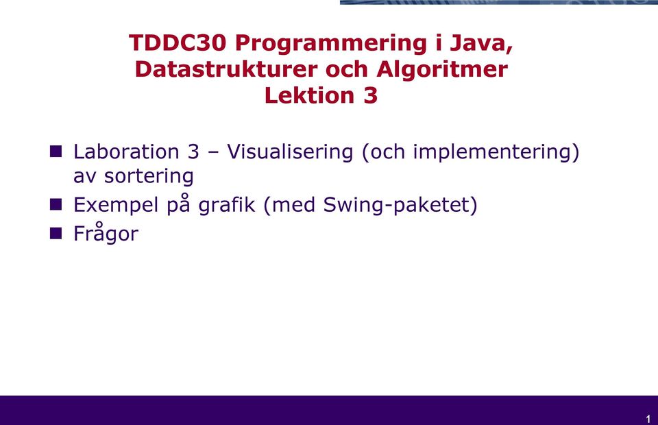 Visualisering (och implementering) av