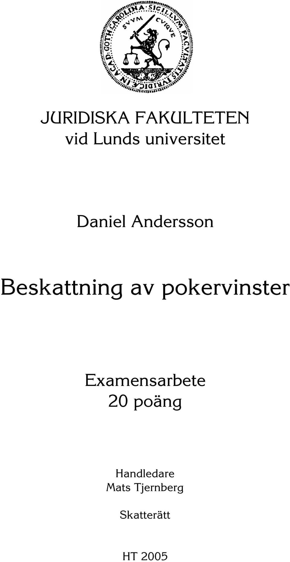 Beskattning av pokervinster