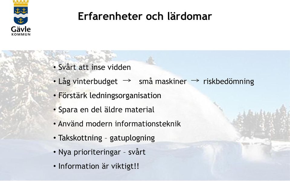 en del äldre material Använd modern informationsteknik