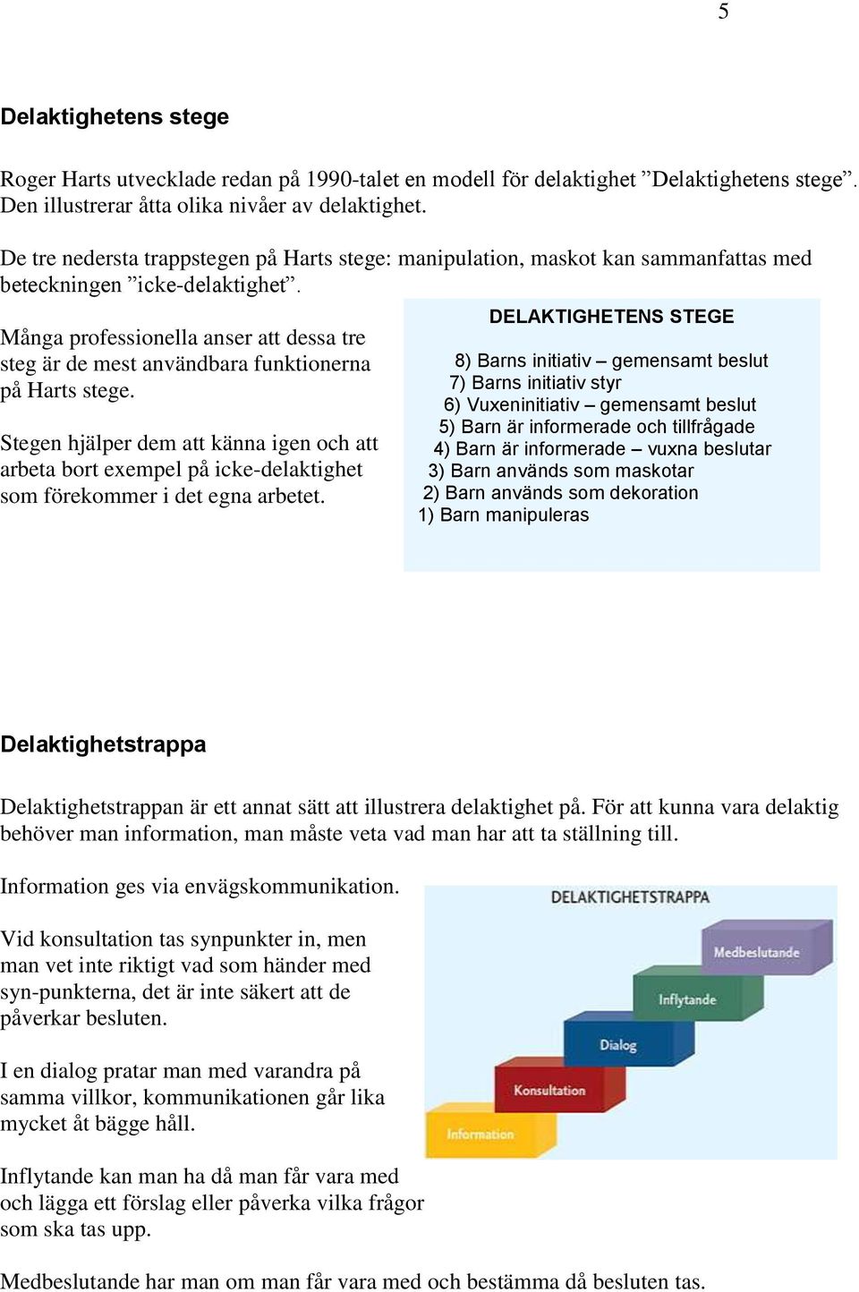 Många professionella anser att dessa tre steg är de mest användbara funktionerna på Harts stege.