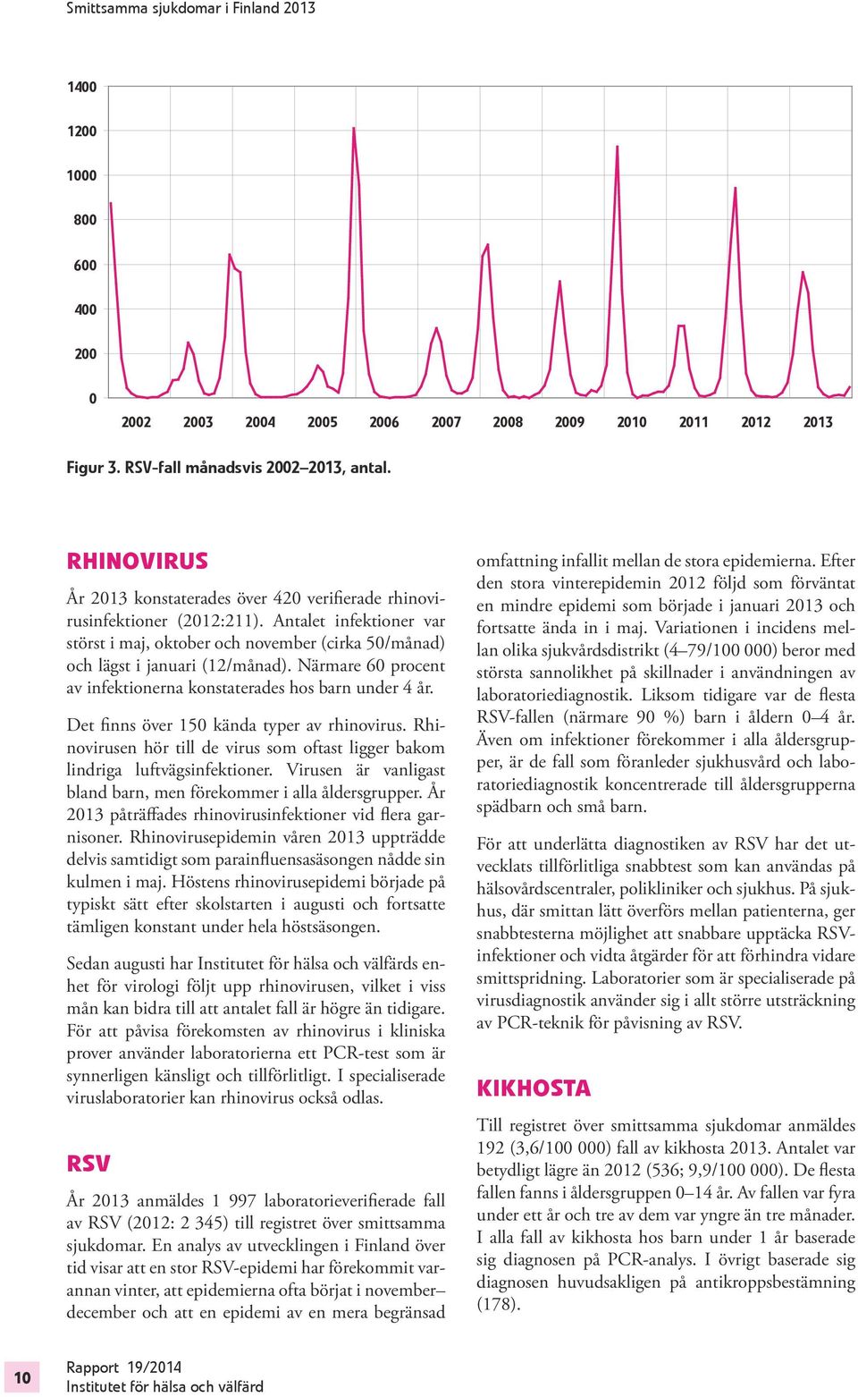 Närmare 60 procent av infektionerna konstaterades hos barn under 4 år. Det finns över 150 kända typer av rhinovirus.