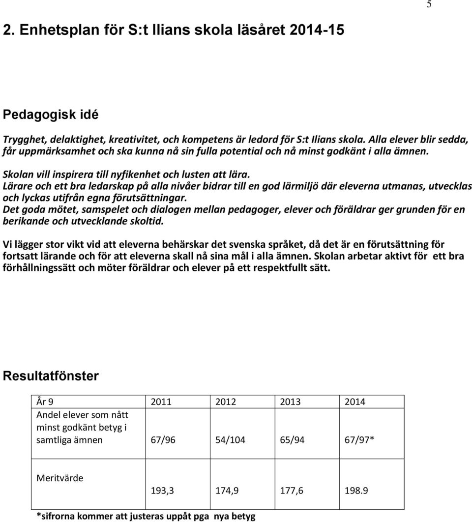 Lärare och ett bra ledarskap på alla nivåer bidrar till en god lärmiljö där eleverna utmanas, utvecklas och lyckas utifrån egna förutsättningar.