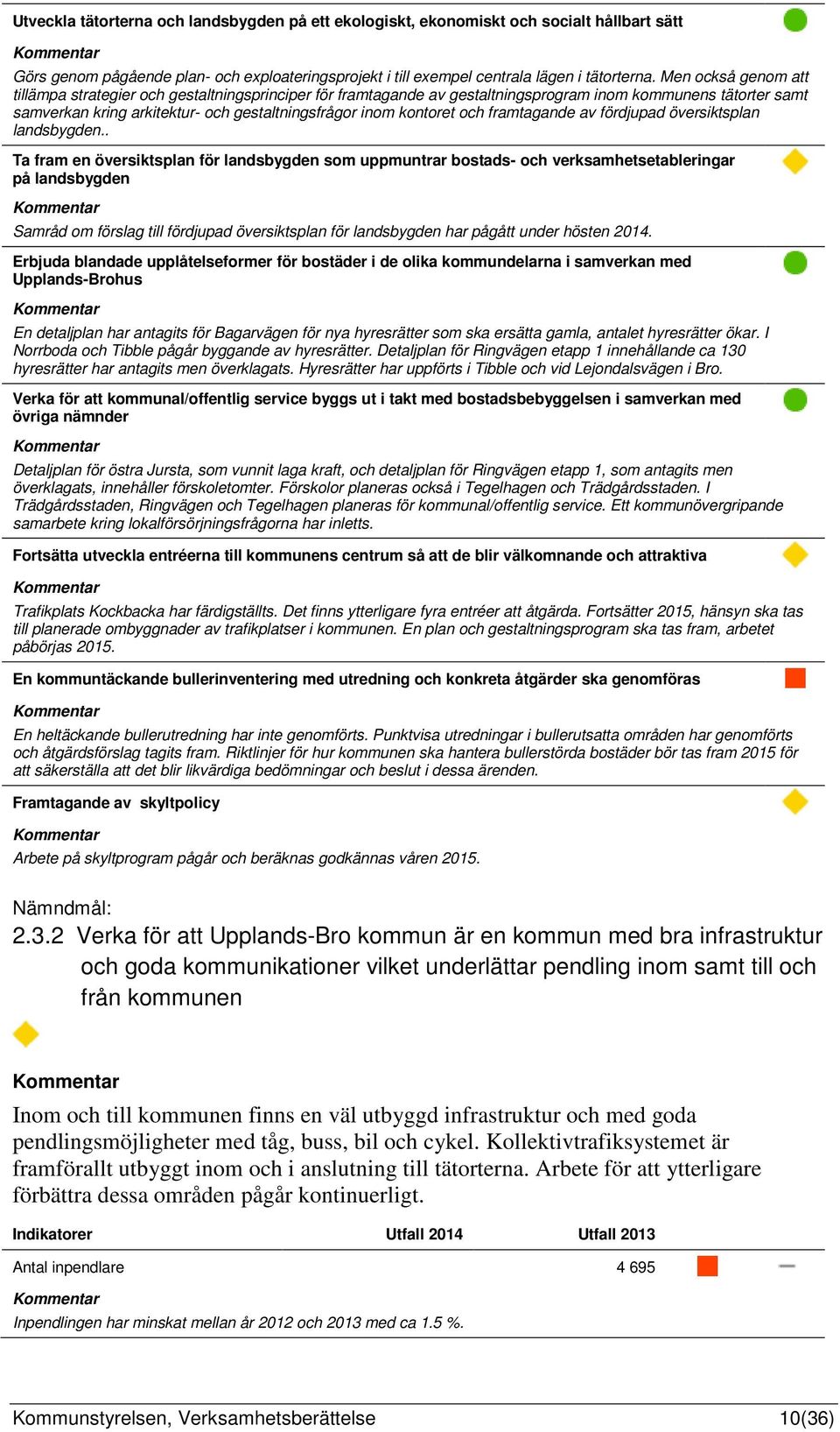 och framtagande av fördjupad översiktsplan landsbygden.