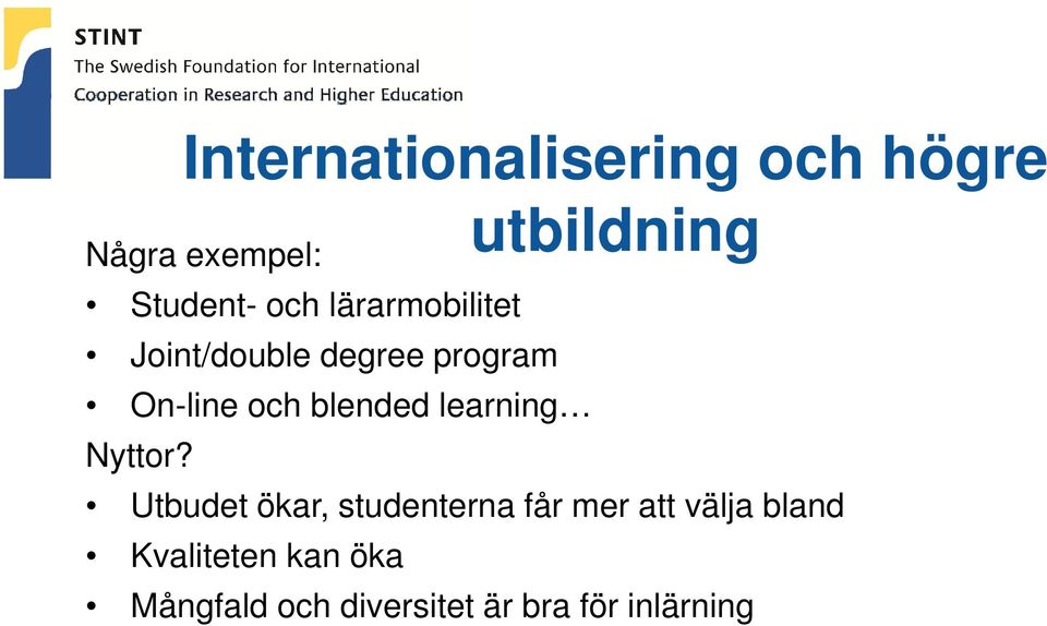 blended learning Nyttor?