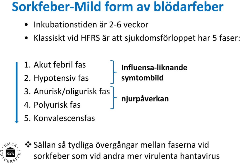 Anurisk/oligurisk fas 4. Polyurisk fas 5.