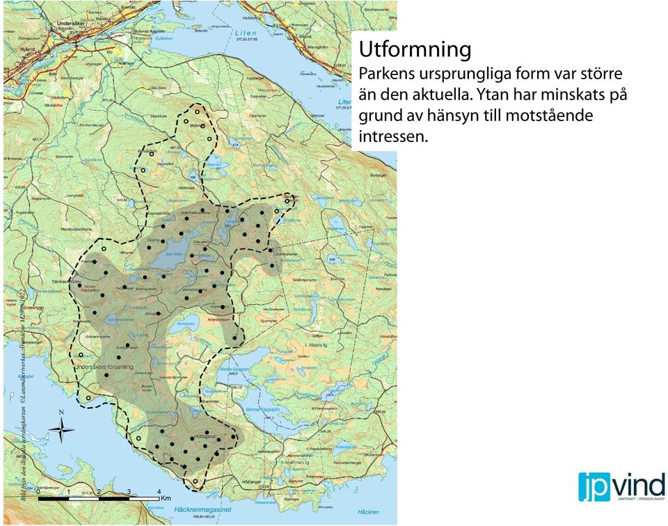 Ytan har minskats på grund av