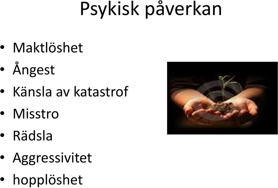 Känsla av katastrof