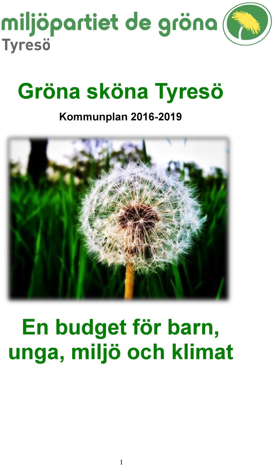 En budget för barn,