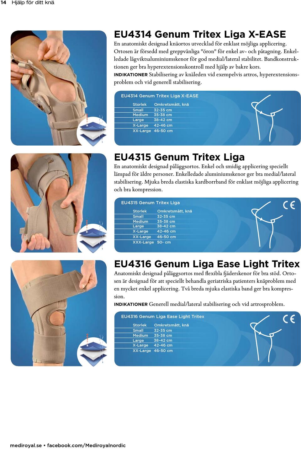 INDIKATIONER Stabilisering av knäleden vid exempelvis artros, hyperextensionsproblem och vid generell stabilisering.