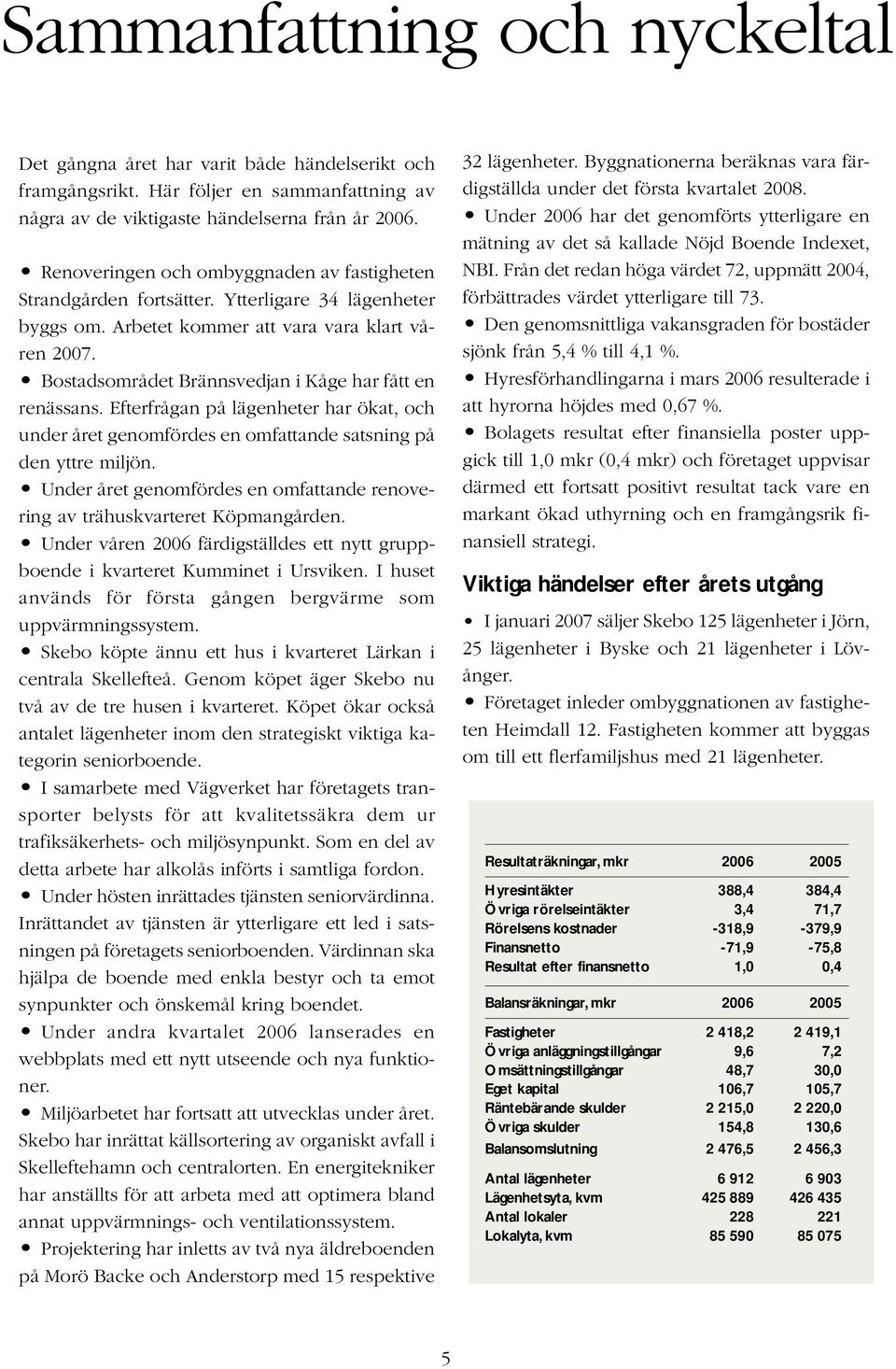 Bostadsområdet Brännsvedjan i Kåge har fått en renässans. Efterfrågan på lägenheter har ökat, och under året genomfördes en omfattande satsning på den yttre miljön.