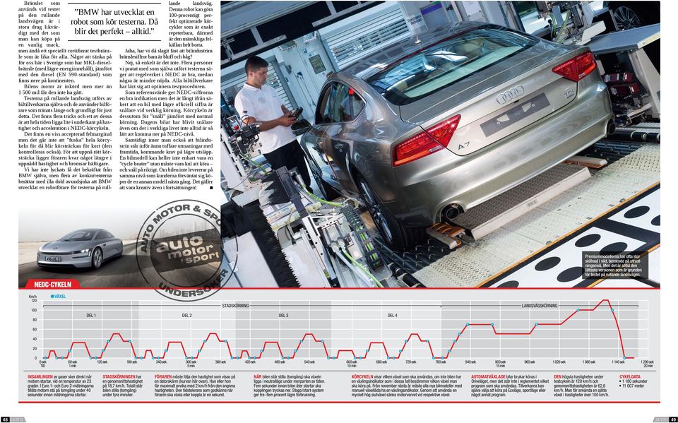 Bilens motor är inkörd men mer än 1 500 mil får den inte ha gått.