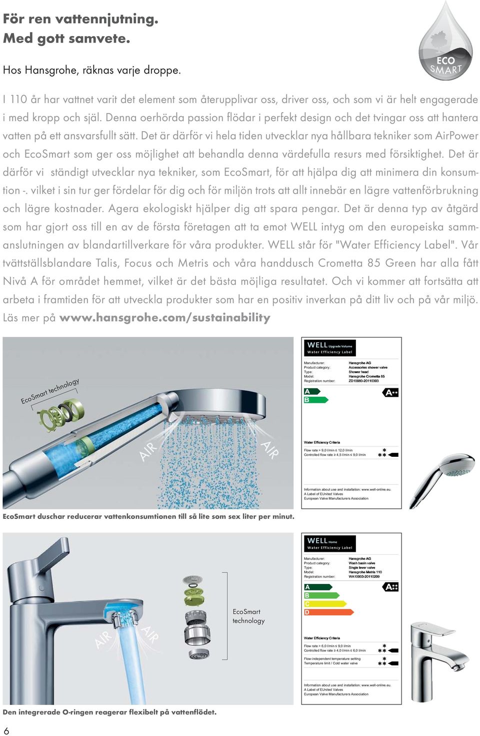 Denna oerhörda passion flödar i perfekt design och det tvingar oss att hantera vatten på ett ansvarsfullt sätt.