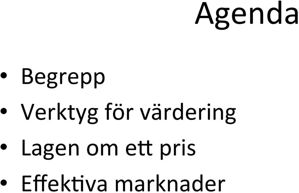 värdering Lagen