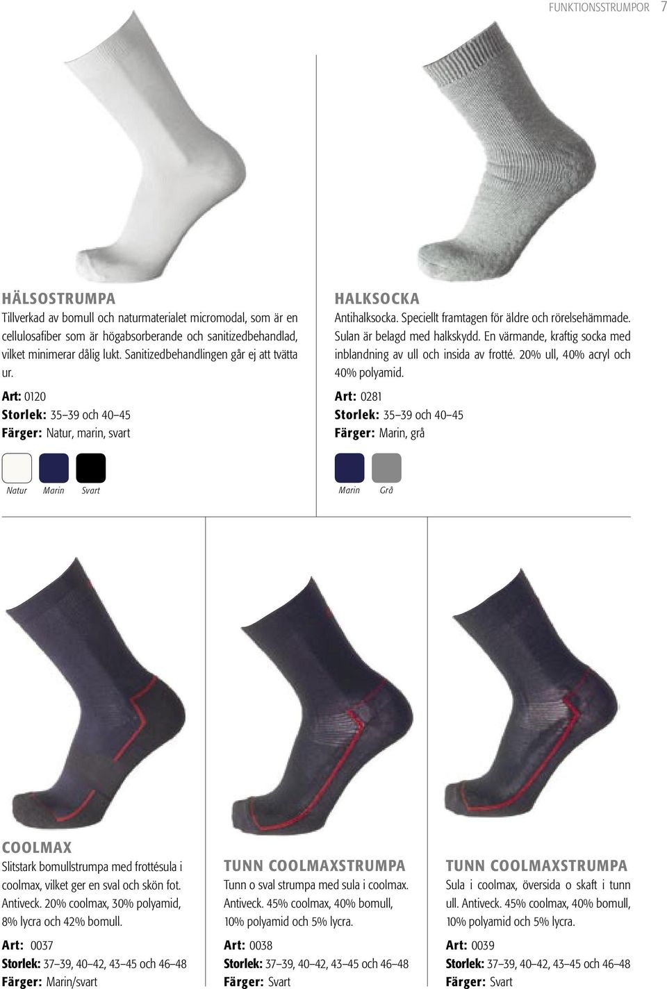 Sulan är belagd med halkskydd. En värmande, kraftig socka med inblandning av ull och insida av frotté. 20% ull, 40% acryl och 40% polyamid.