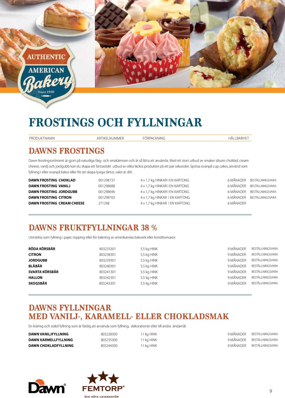 Spritsa ovanpå cup cakes, använd som fyllning i eller ovanpå kakor eller för att skapa lyxiga tårtor, valet är ditt.