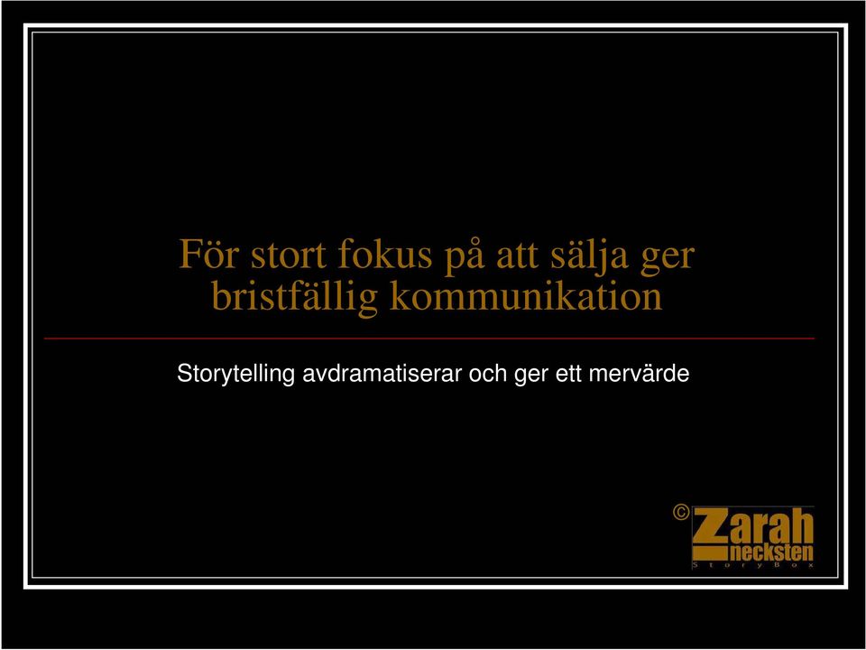 kommunikation Storytelling