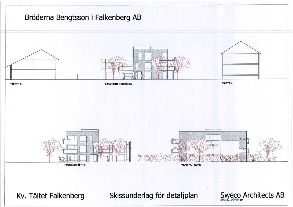 Tältet Falkenberg Skissunderlag för