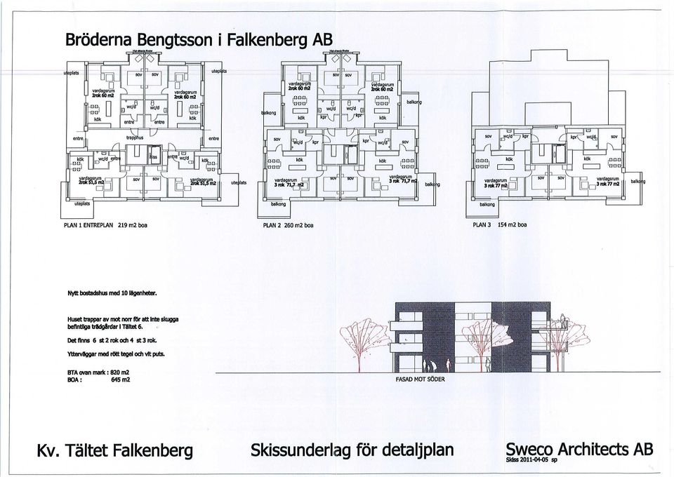 r ute lats 3 rek 71,7_121 balkong J J 3 rak 71,7 balkong = E 1 3 rok n ra] - balkong r 1 L J v i 1 3 rek 77 ra balkc ng PLAN 1 ENTREPLAN 219 m2 boa PLAN 2 260 m2 boa PLAN 3 154 m2 boa Nytt