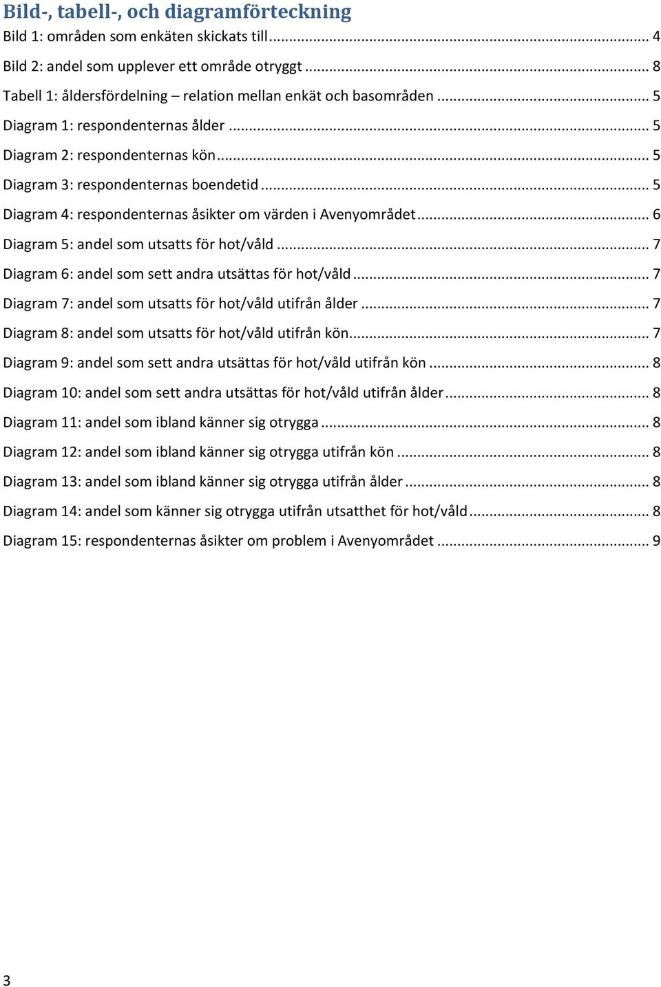 .. 6 Diagram 5: andel som utsatts för hot/våld... 7 Diagram 6: andel som sett andra utsättas för hot/våld... 7 Diagram 7: andel som utsatts för hot/våld utifrån ålder.