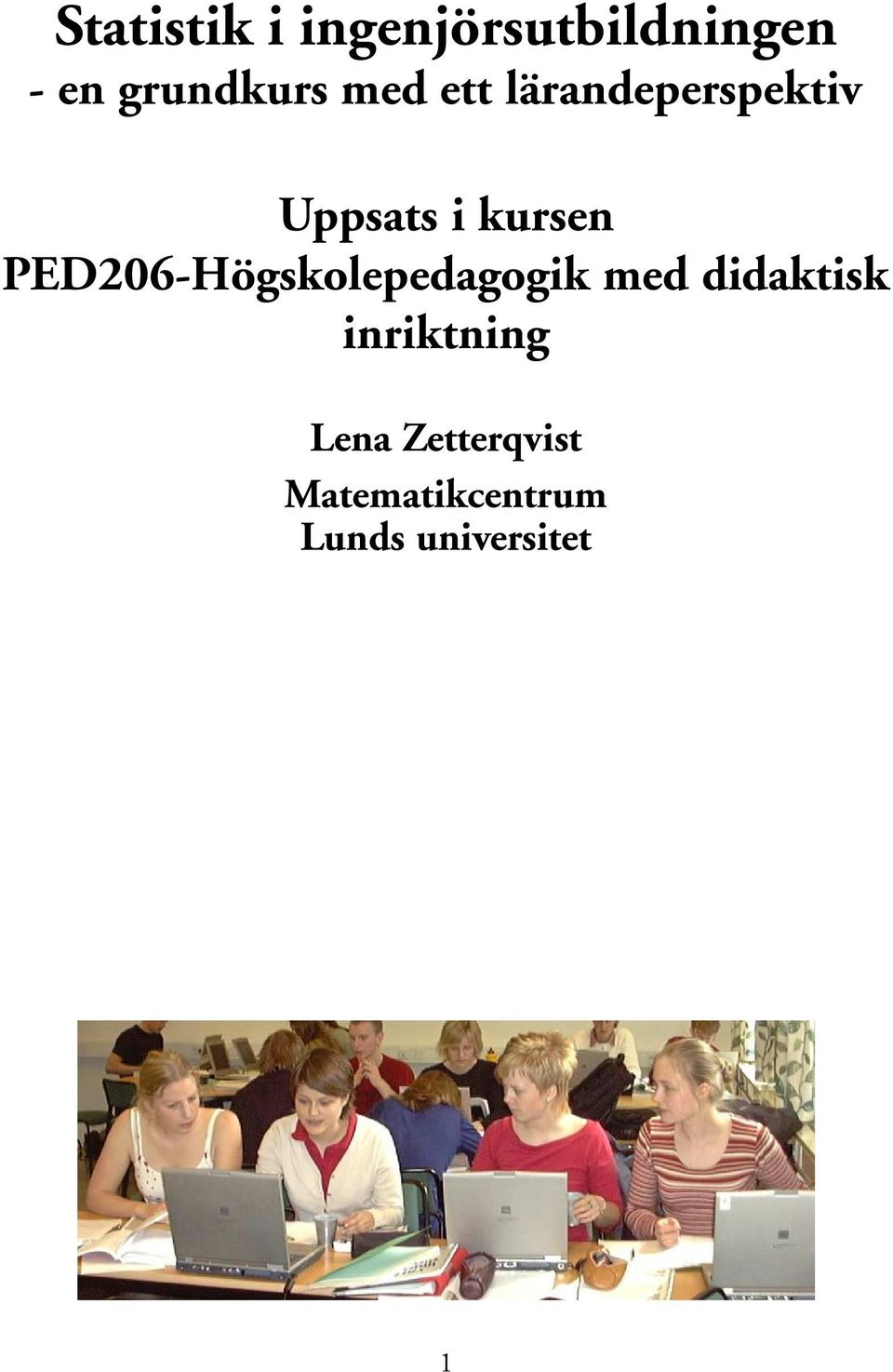 PED206-Högskolepedagogik med didaktisk