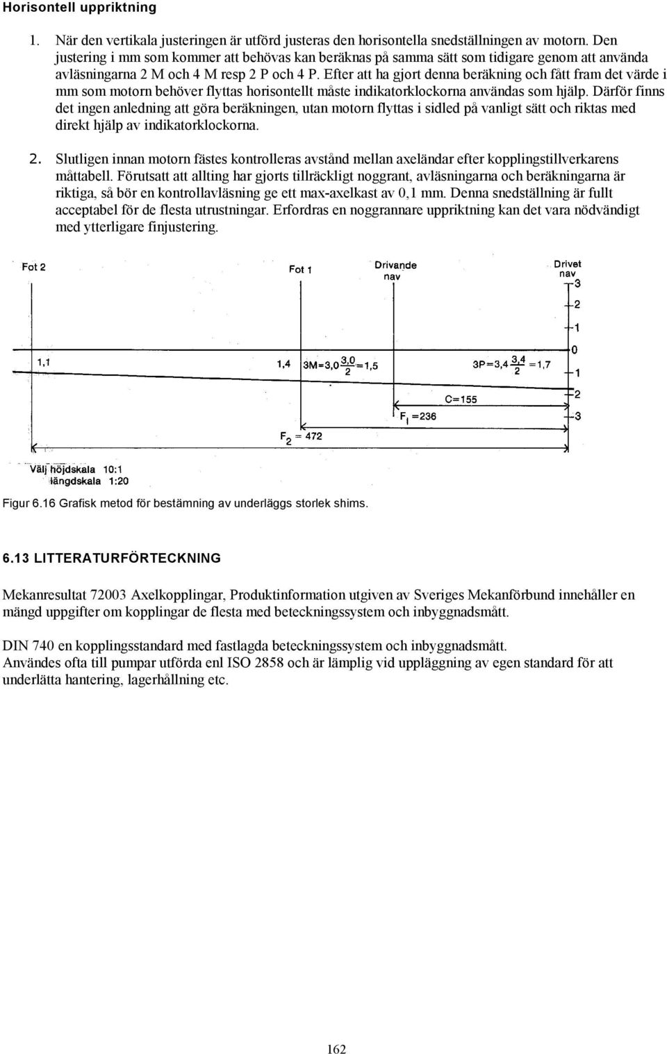 Efter att ha gjort denna beräkning och fått fram det värde i mm som motorn behöver flyttas horisontellt måste indikatorklockorna användas som hjälp.