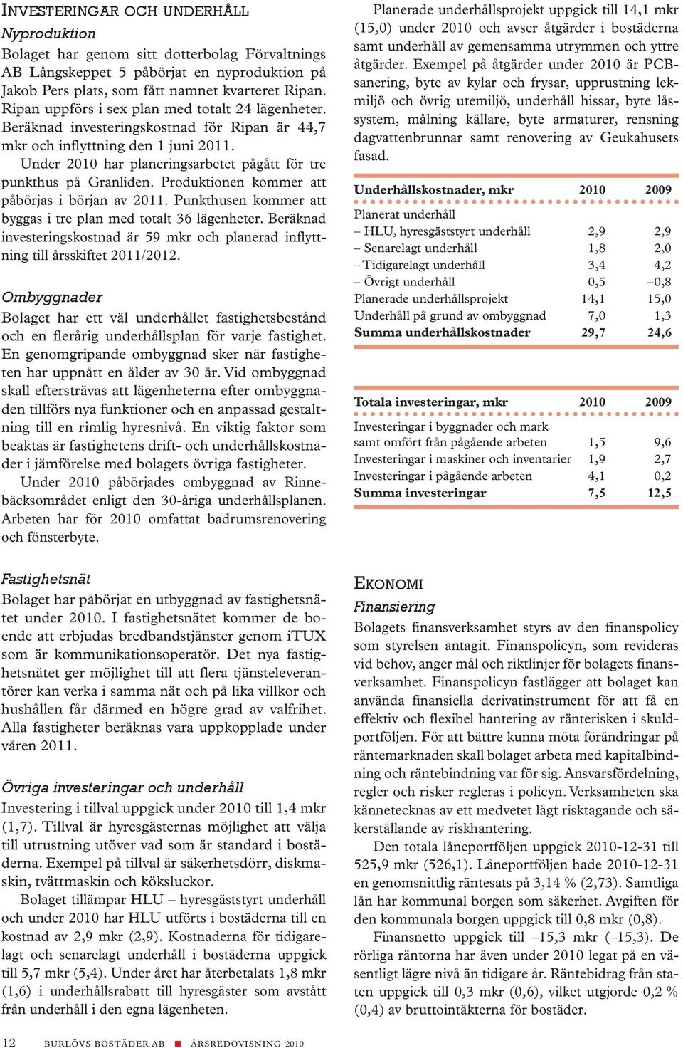 Produktionen kommer att påbörjas i början av. Punkthusen kommer att byggas i tre plan med totalt 36 lägenheter. Beräknad investeringskostnad är 59 mkr och planerad inflyttning till årsskiftet /.