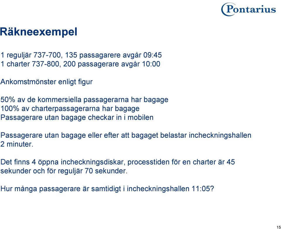 mobilen Passagerare utan bagage eller efter att bagaget belastar incheckningshallen 2 minuter.