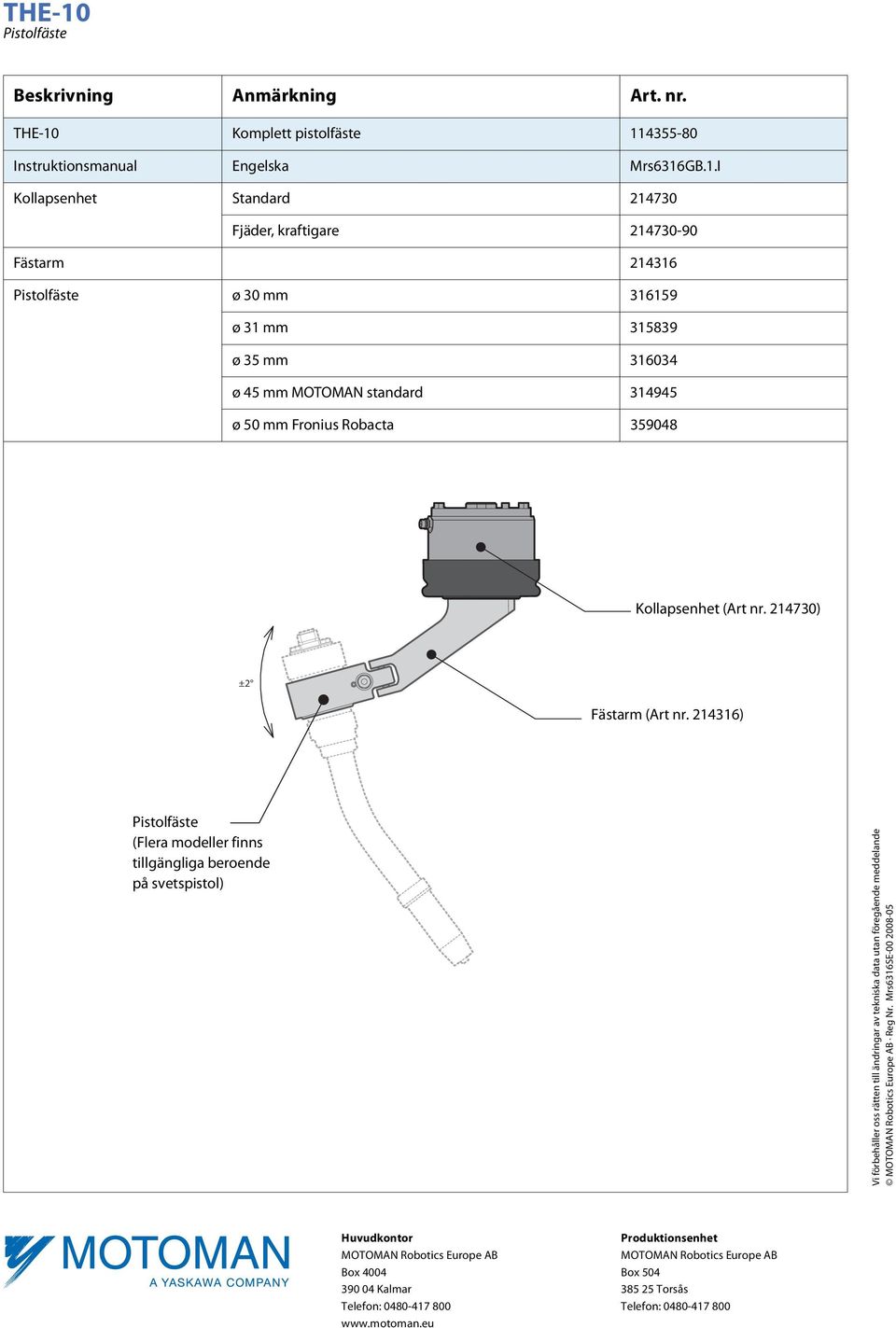 4355-80 Instruktionsmanual Engelska Mrs6316