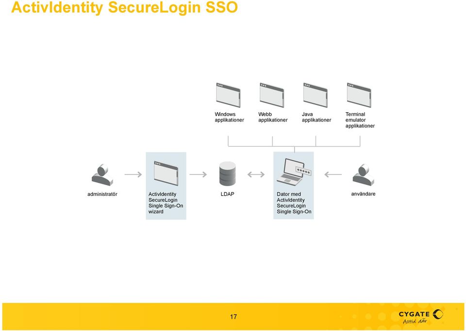 applikationer administratör ActivIdentity SecureLogin Single