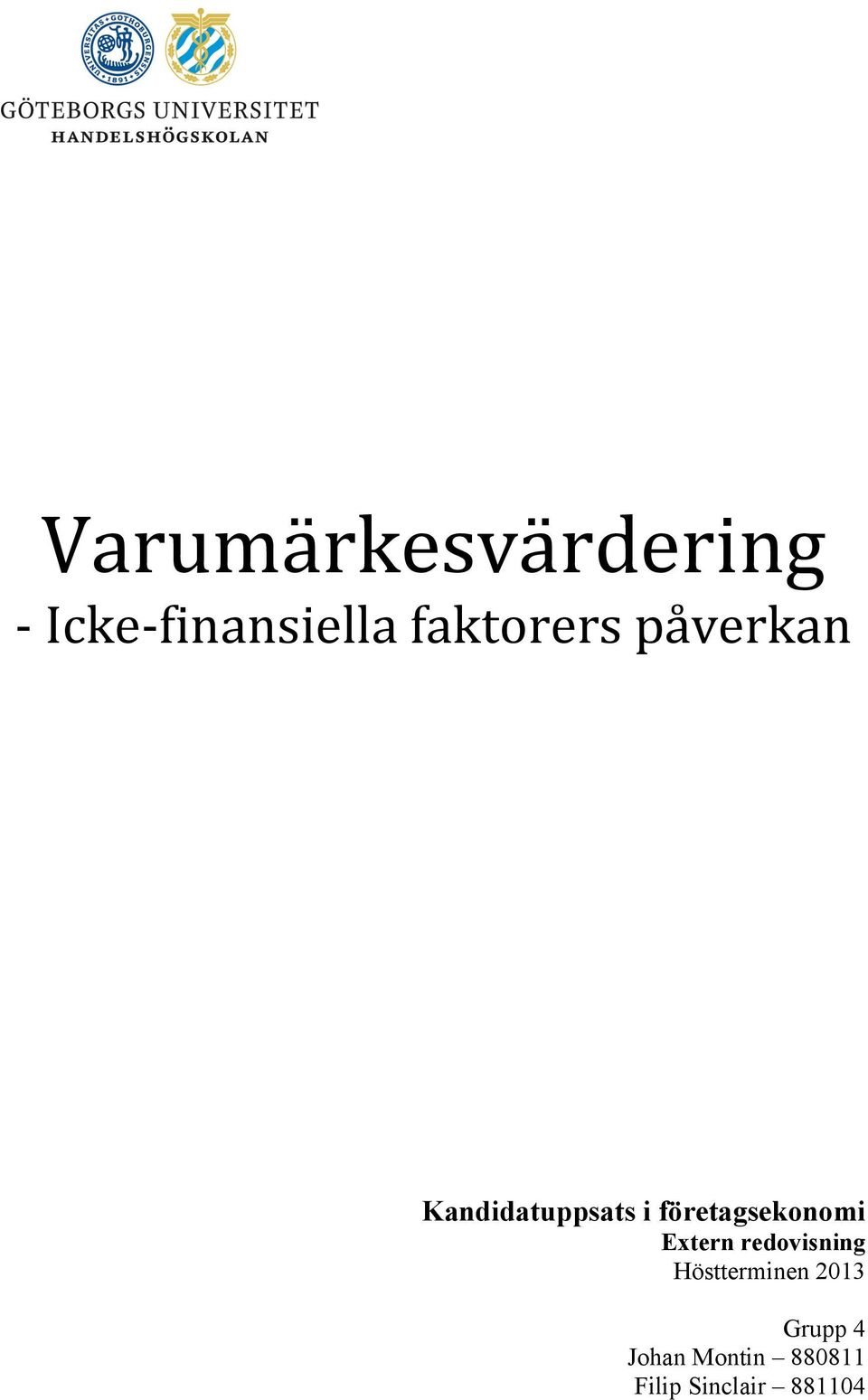 företagsekonomi Extern redovisning