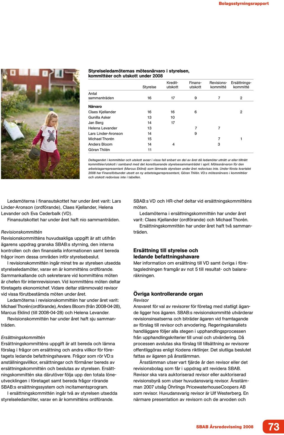 kommittéer och utskott avser i vissa fall enbart en del av året då ledamöter utträtt ur eller tillträtt kommittéer/utskott i samband med det konstituerande styrelsesammanträdet i april.