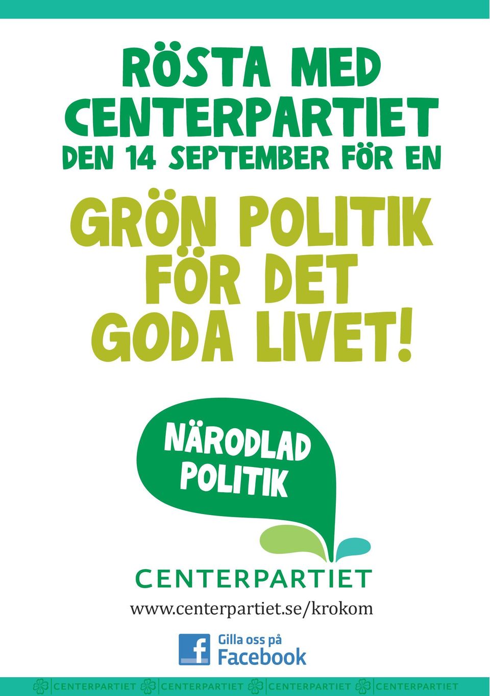 GRÖN Politik FÖR DET GODA