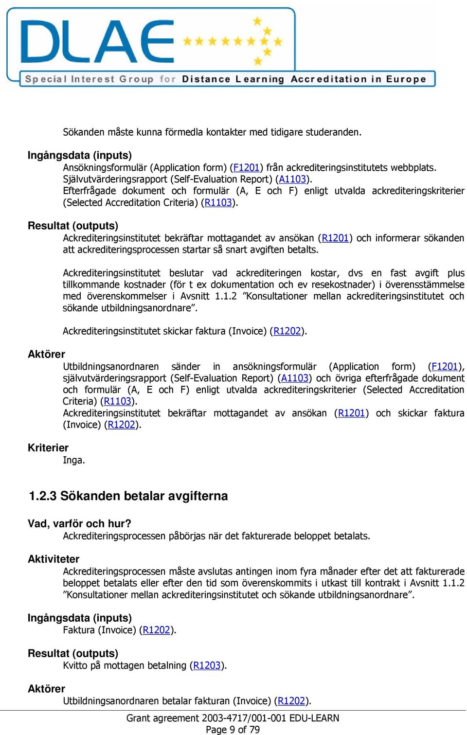 22 :7' 2; :; %0 A B) )<' %0 '@ :( %0 5; ') %<)!< :7%) %%) " ;:; %<)!! ' &<@ )!A< :; %0!< %< <' :/ %;:; Kriterier / 1.2.3 Sökanden betalar avgifterna Vad, varför och hur? %<)!2%!