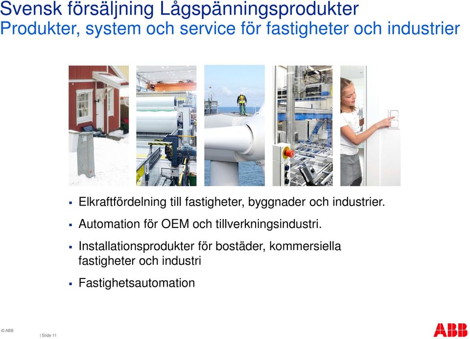 industrier. Automation för OEM och tillverkningsindustri.