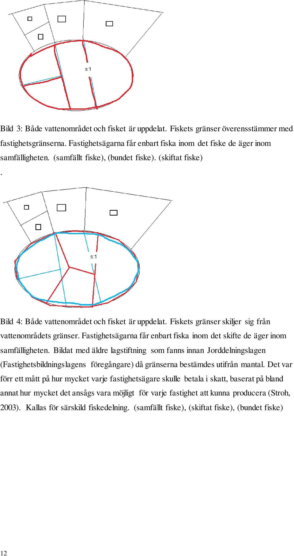 Fastighetsägarna får enbart fiska inom det skifte de äger inom samfälligheten.