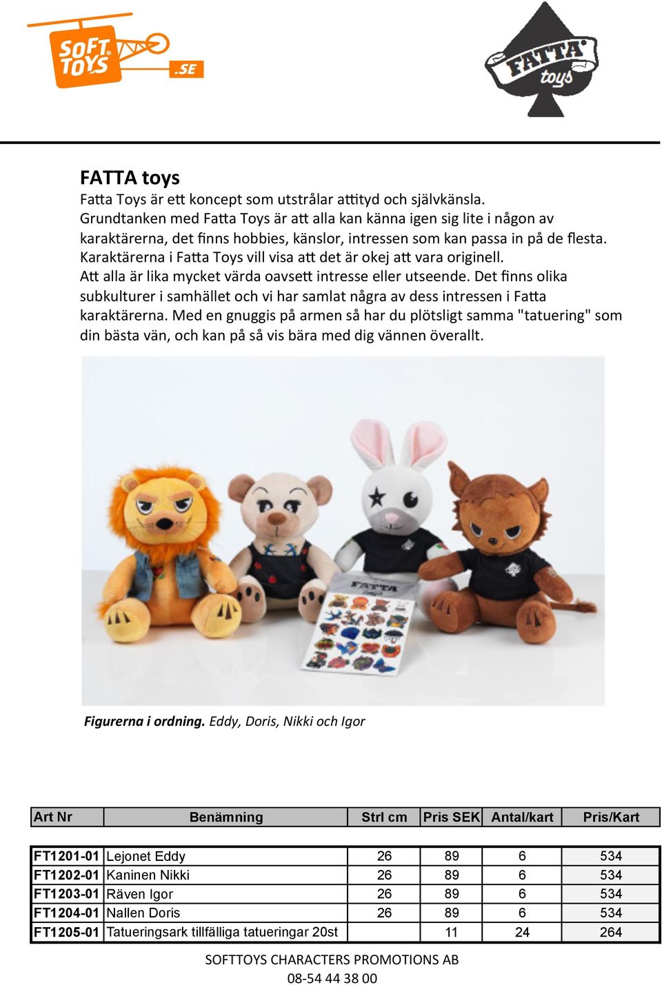 & Karaktärerna&i&Fa8a&Toys&vill&visa&a8&det&är&okej&a8&vara&originell.& A8&alla&är&lika&mycket&värda&oavse8&intresse&eller&utseende.