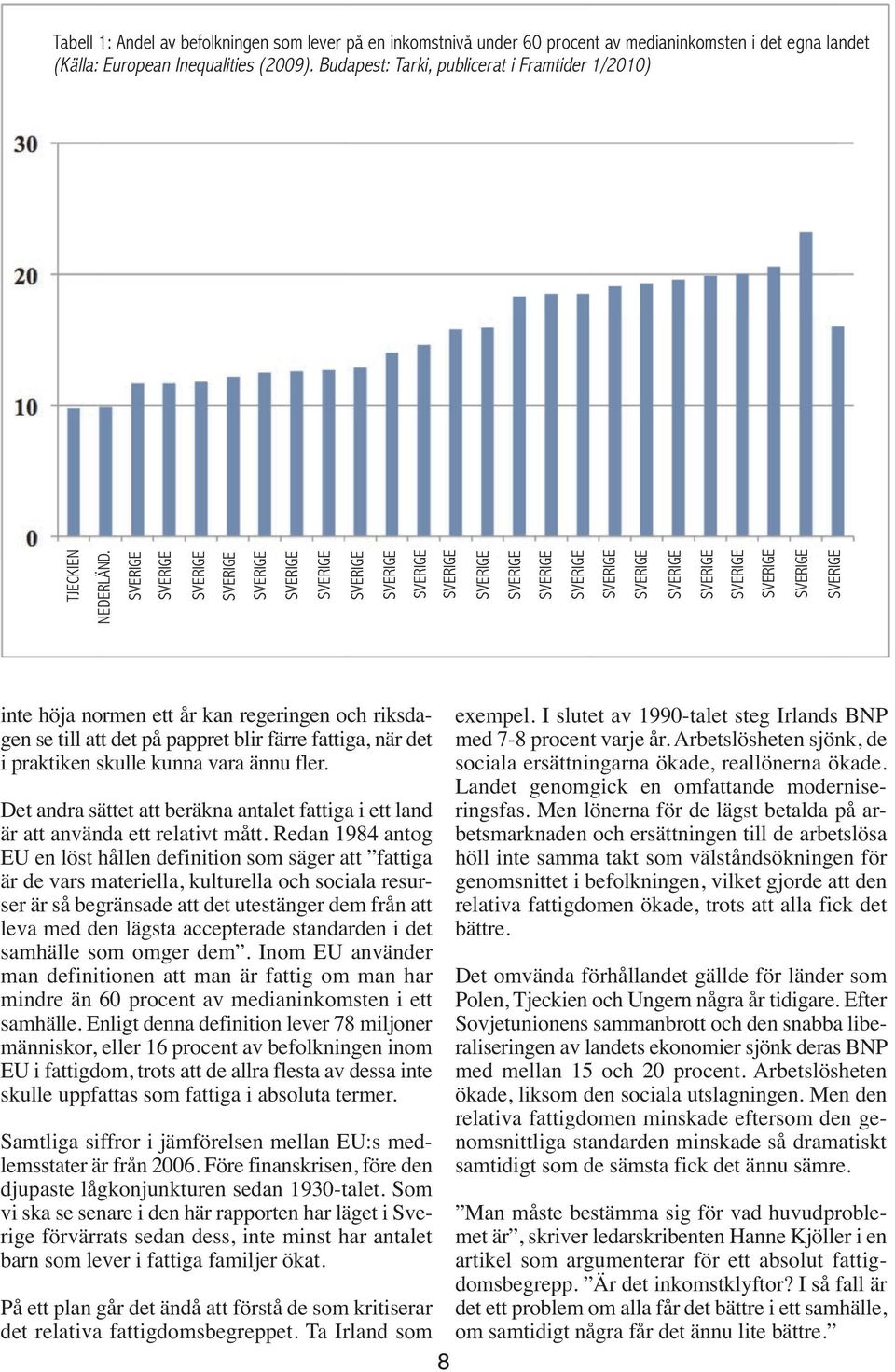 inte höja normen ett år kan regeringen och riksdagen se till att det på pappret blir färre fattiga, när det i praktiken skulle kunna vara ännu fler.