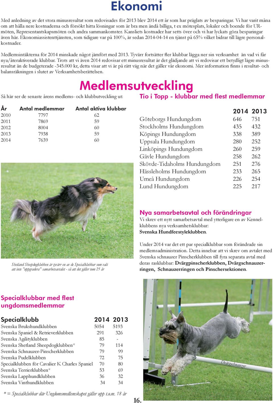 sammankomster. Kansliets kostnader har setts över och vi har lyckats göra besparingar även här.
