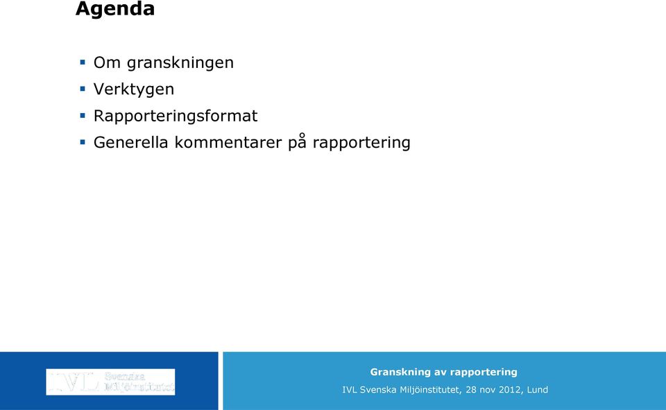 Rapporteringsformat