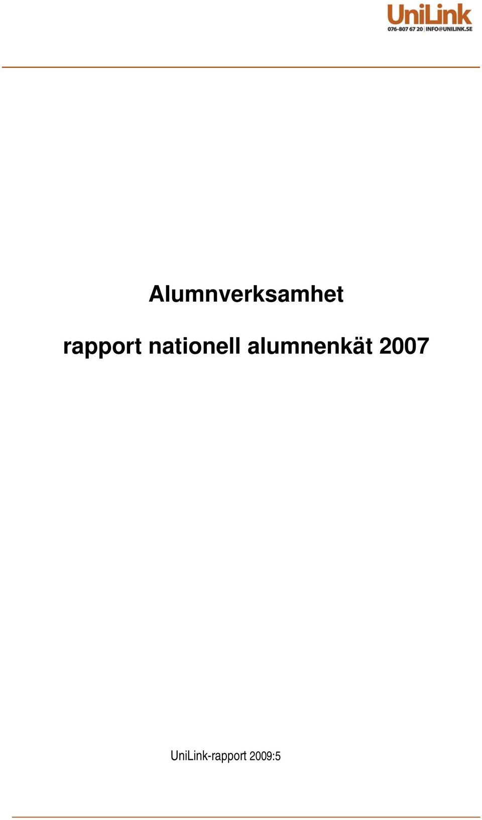 alumnenkät 2007