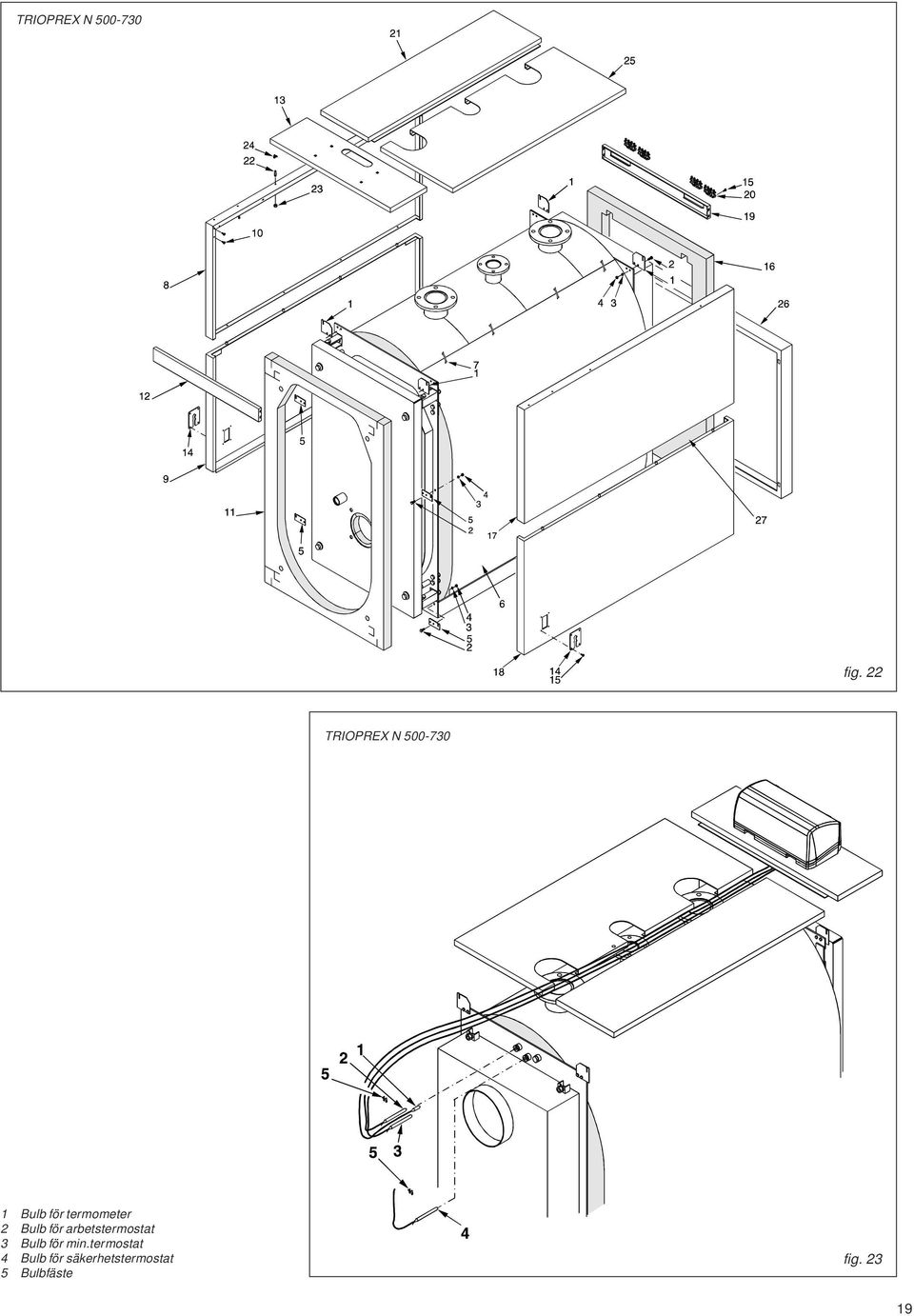 termometer 2 Bulb för arbetstermostat 3