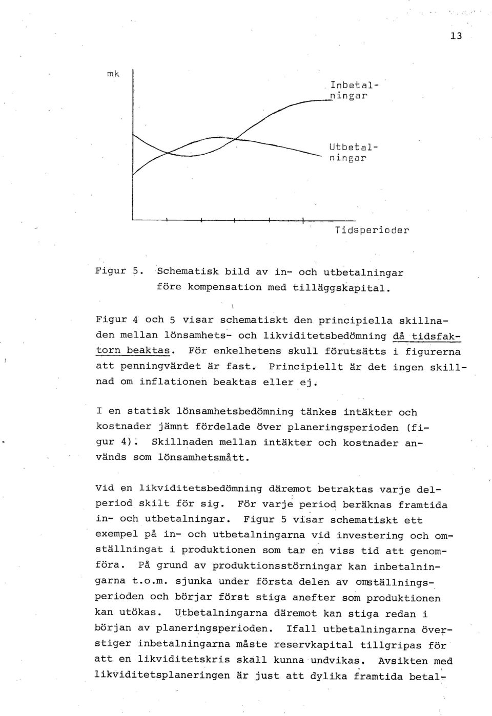 Principiellt är det ingen skillnad om inflationen beaktas eller ej.