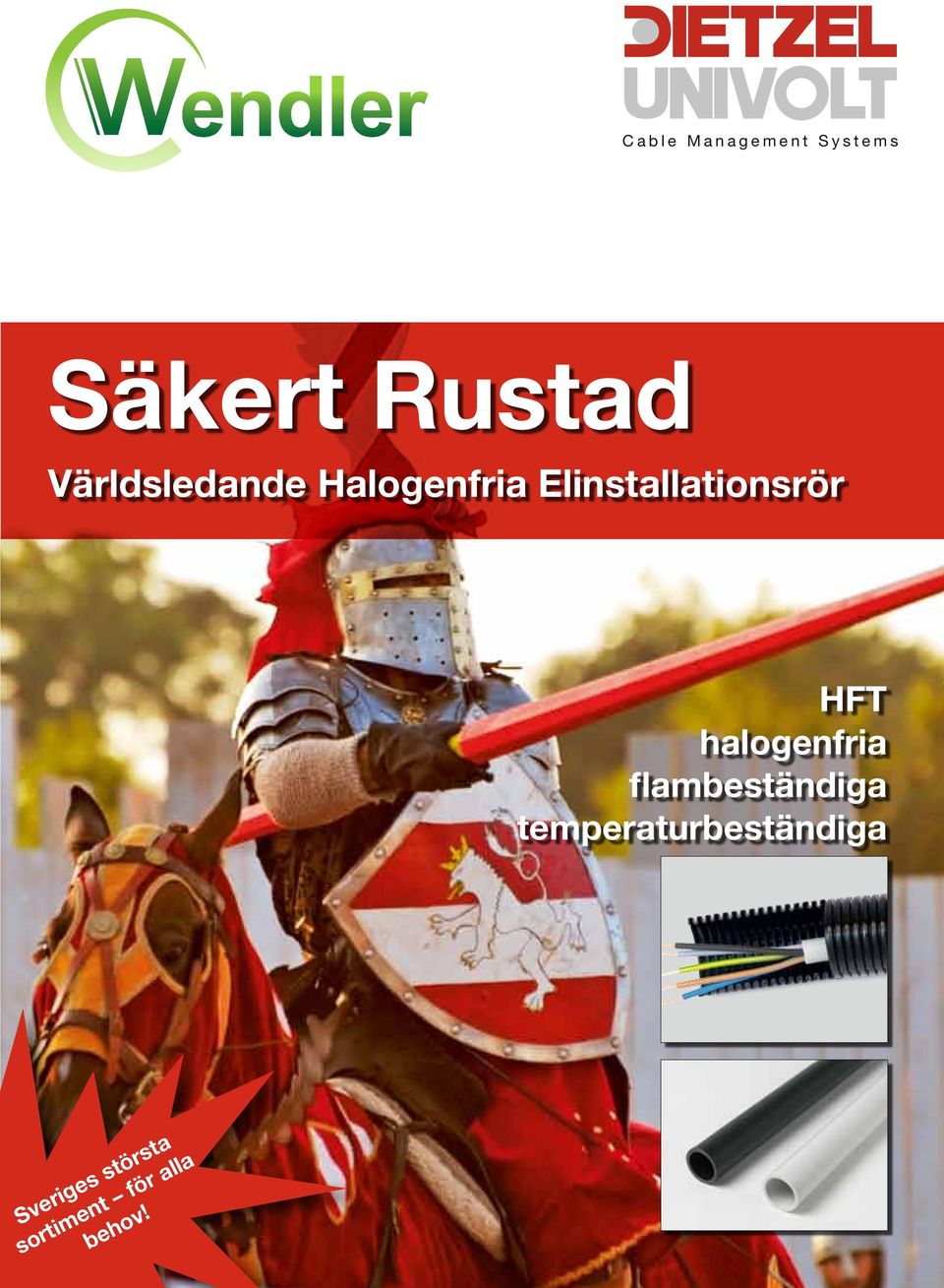 Elinstallationsrör HFT halogenfria flambeständiga