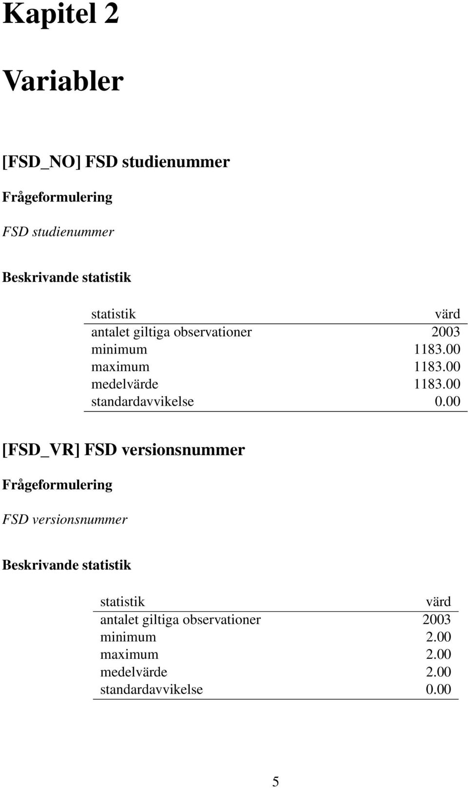 00 standardavvikelse 0.