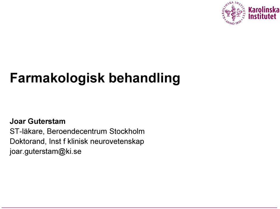 Beroendecentrum Stockholm