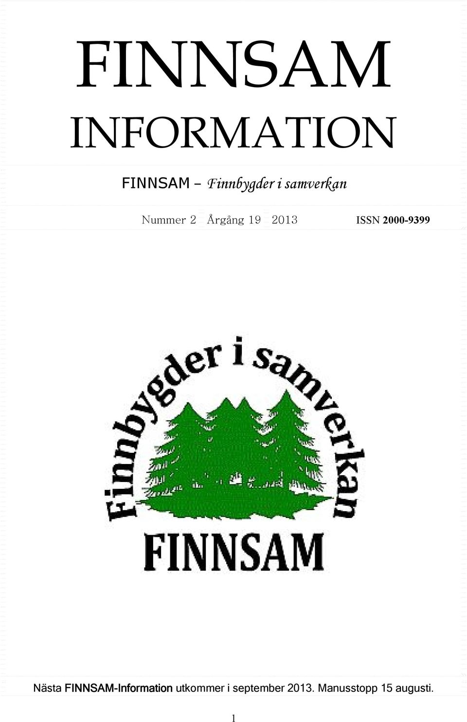 2000-9399 Nästa FINNSAM-Information