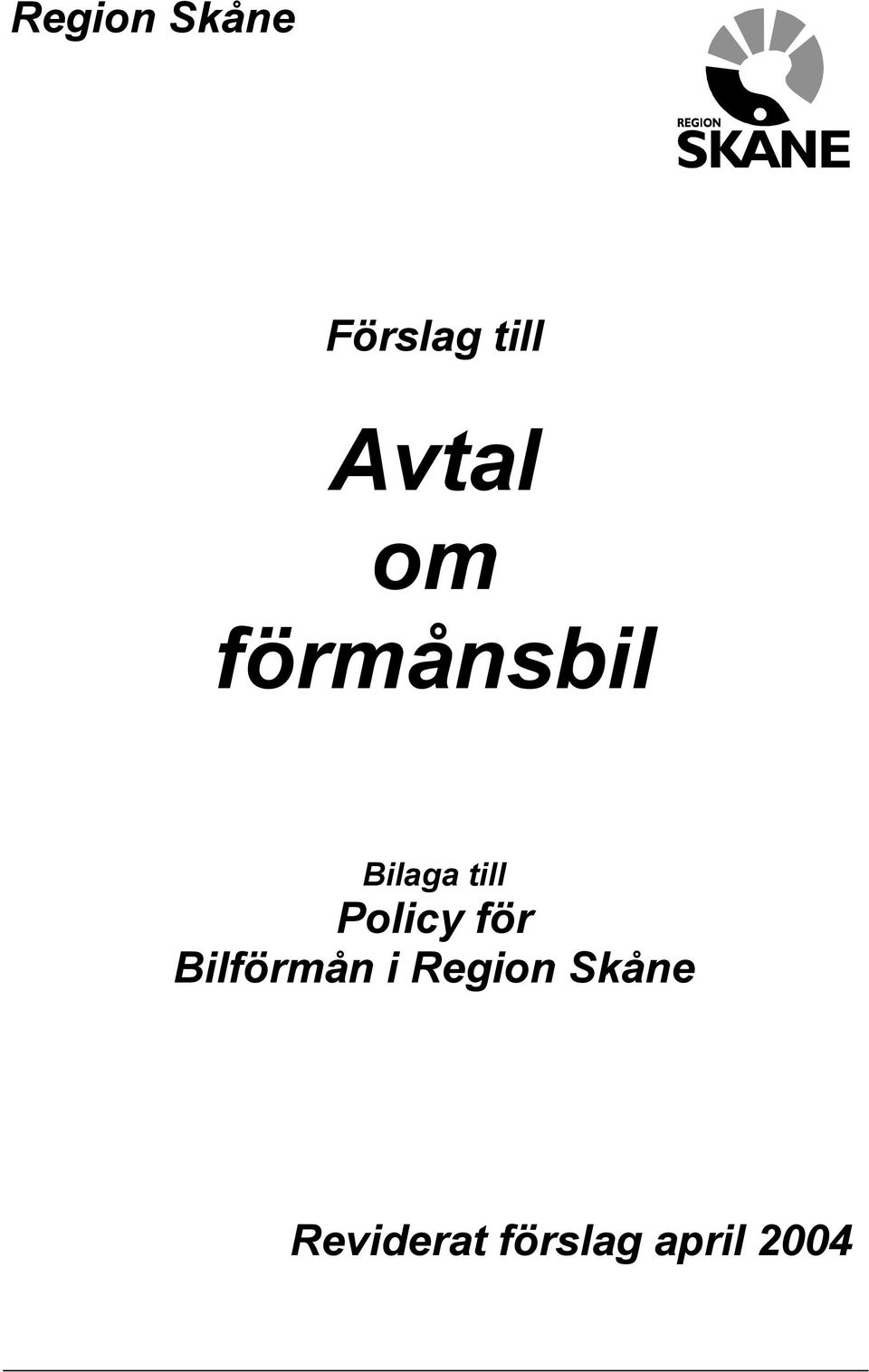 Policy för Bilförmån i