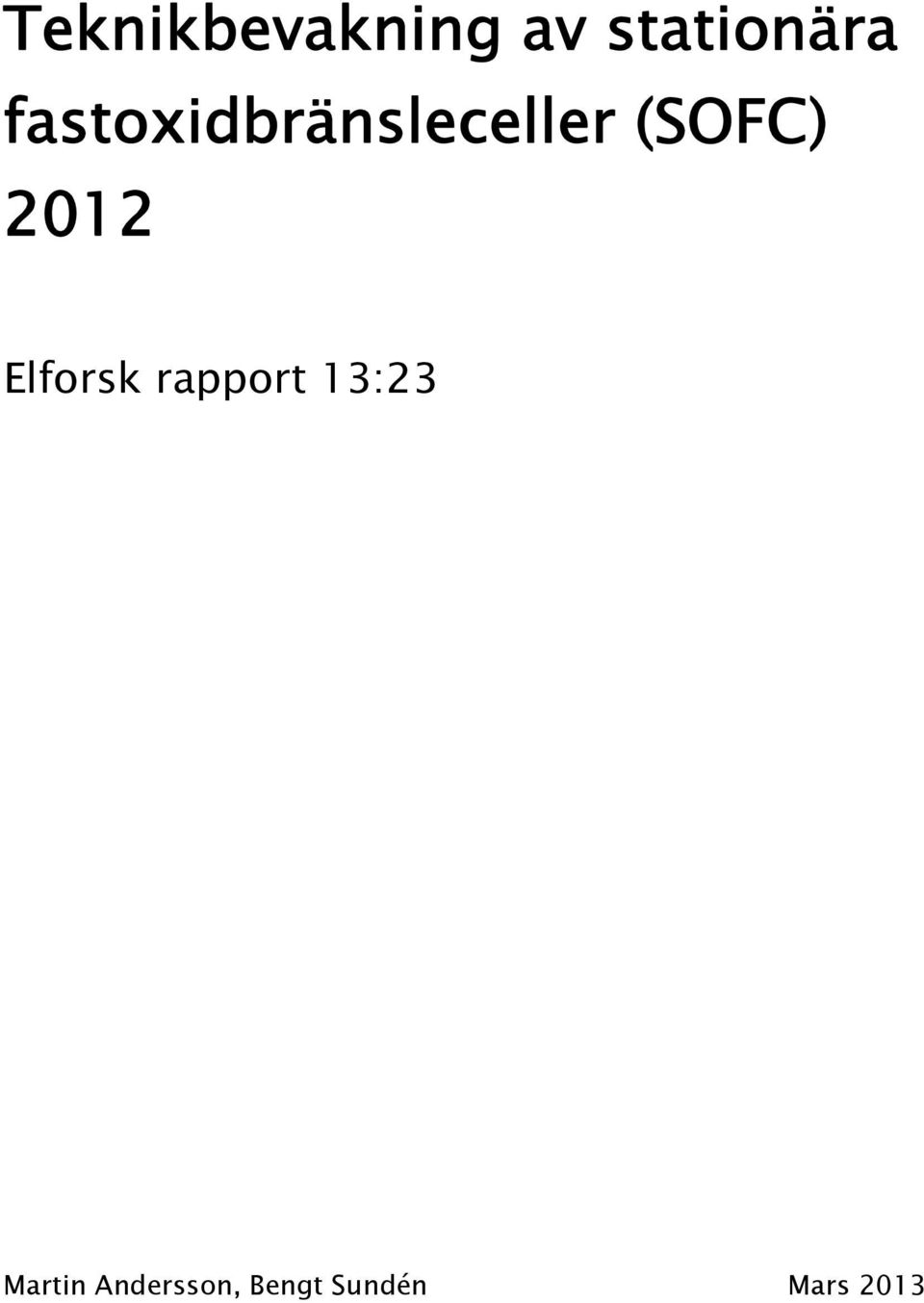 2012 Elforsk rapport 13:23