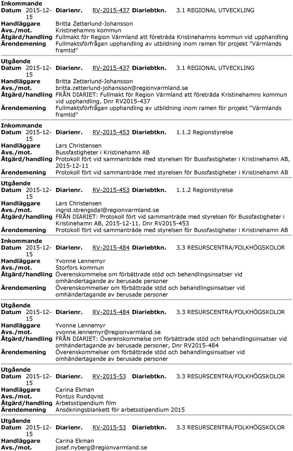 av utbildning inom ramen för projekt "Värmlands framtid" 1 REGIONAL UTVECKLING Britta Zetterlund-Johansson britta.zetterlund-johansson@regionvarmland.