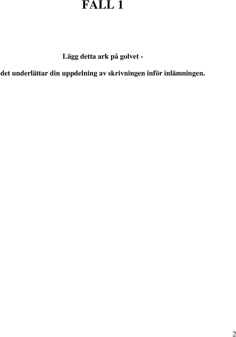 din uppdelning av